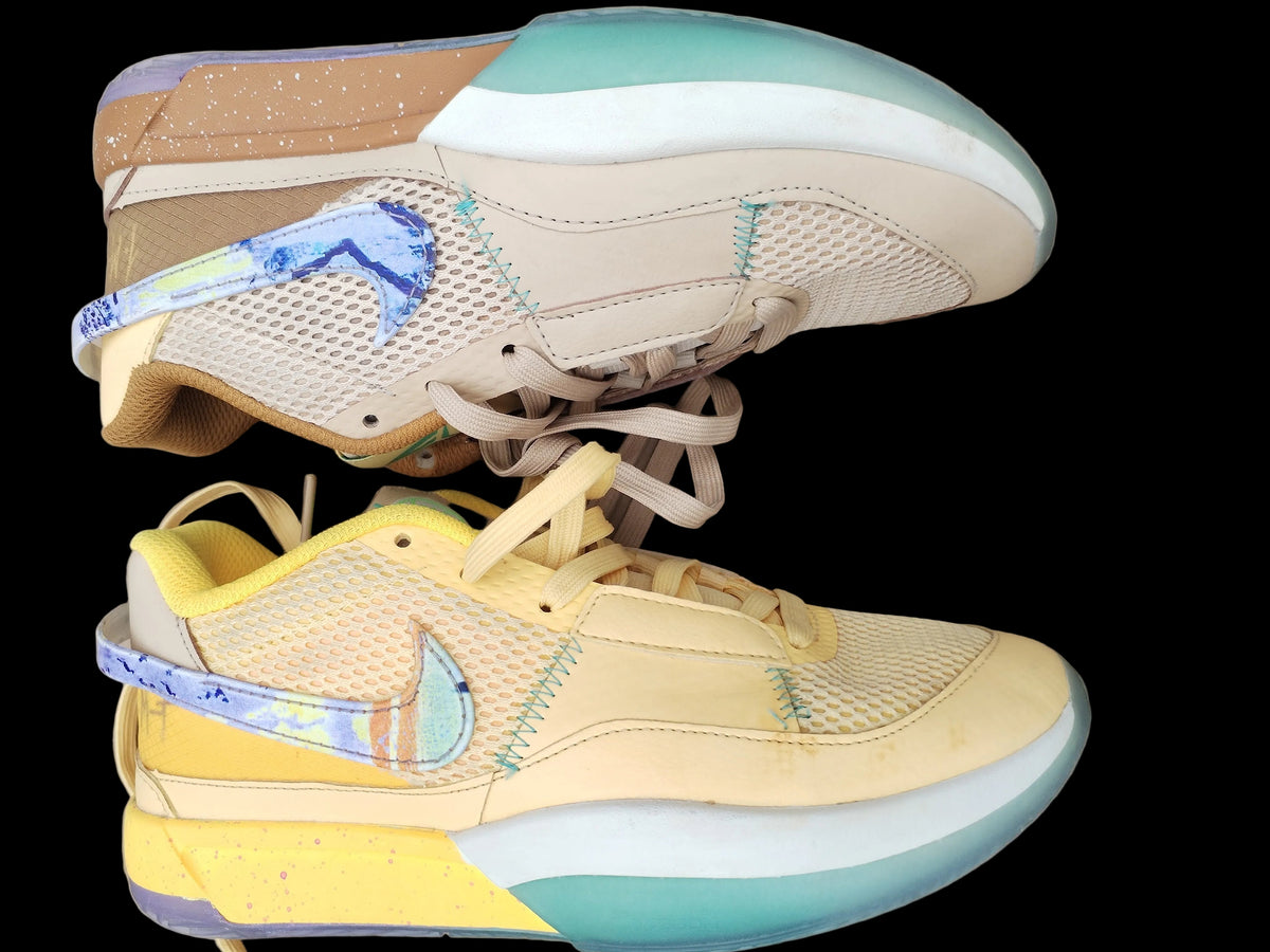 Nike Ja 1 EYBL Peach Jam - Suela bicolor turquesa y lila